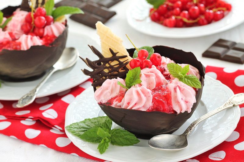 Porzeczkowo czekoladowy deser Porzeczkowo czekoladowy deser