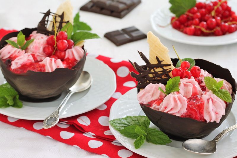 Porzeczkowo czekoladowy deser Porzeczkowo czekoladowy deser