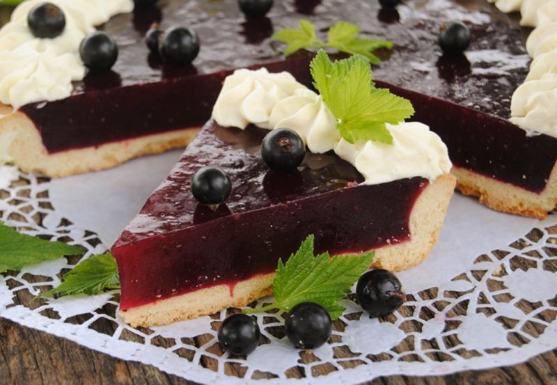Porzeczkowo - galaretowa tarta