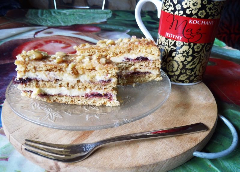 Porzeczkowo- grysikowe ciasto
