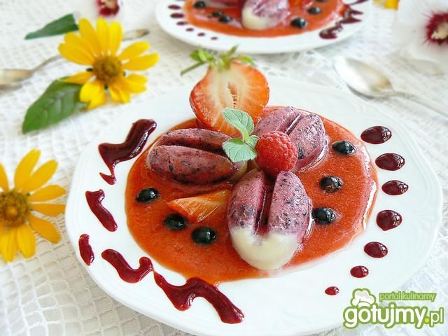 Porzeczkowo sojowy deser bezcukrowy