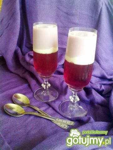 Porzeczkowy deser galaretkowy Porzeczkowy deser galaretkowy