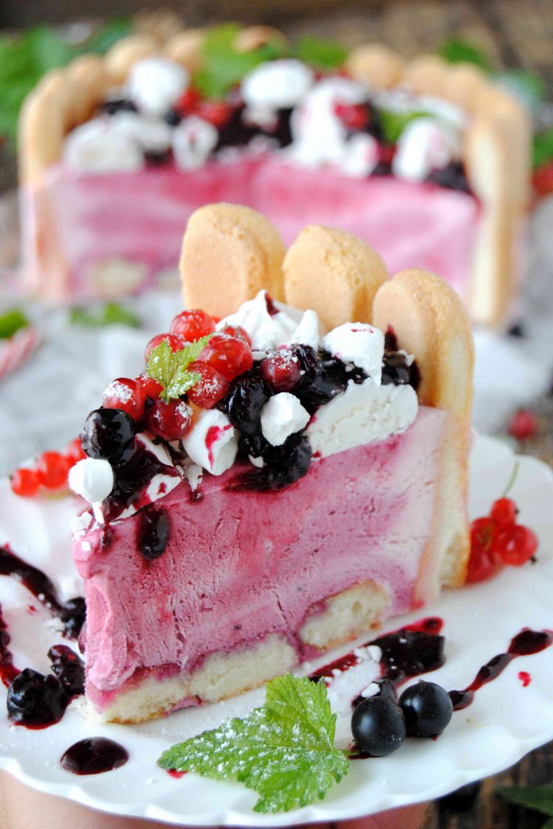 Porzeczkowy tort lodowy Porzeczkowy tort lodowy