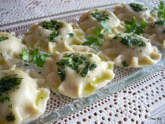 Postne pierożki z gąskami