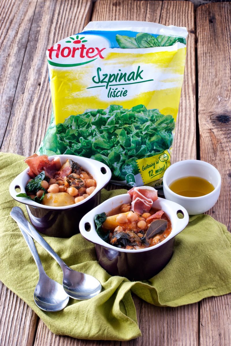 Potaje de garbanzos con jamón