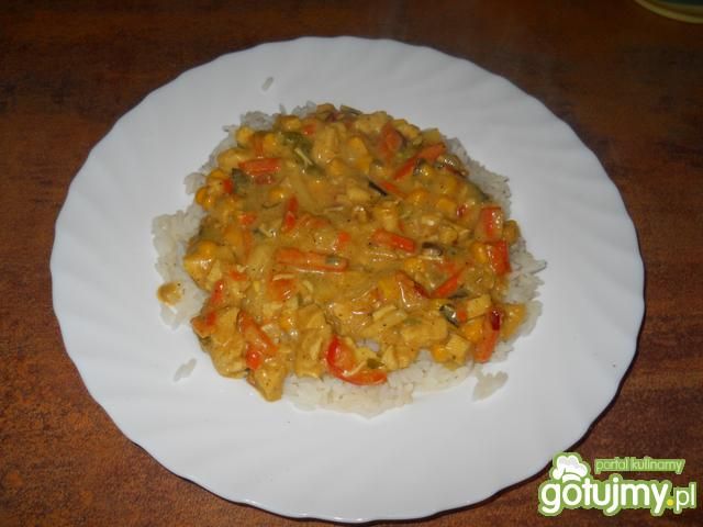 Potrawka chińska z ryżem Potrawka chińska z ryżem