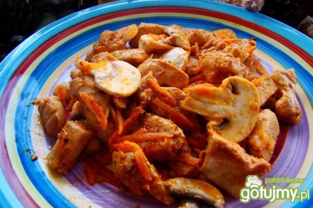 Potrawka drobiowa z marchewką 