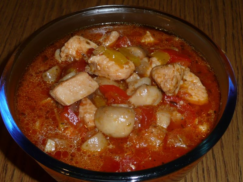 Potrawka mięsno pieczarkowy