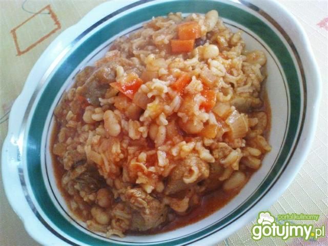 Potrawka z białą fasolą