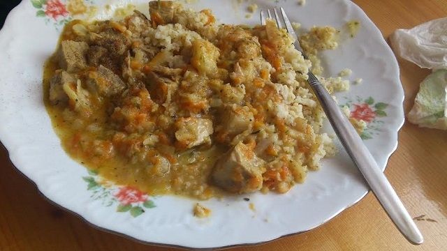 Potrawka z cukinią, marchewką i ryżem Potrawka z cukinią, marchewką i ryżem