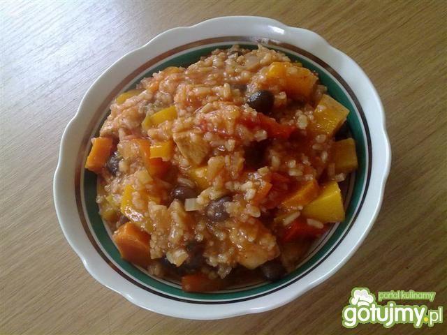 Potrawka z  dynią i ryżem Potrawka z  dynią i ryżem