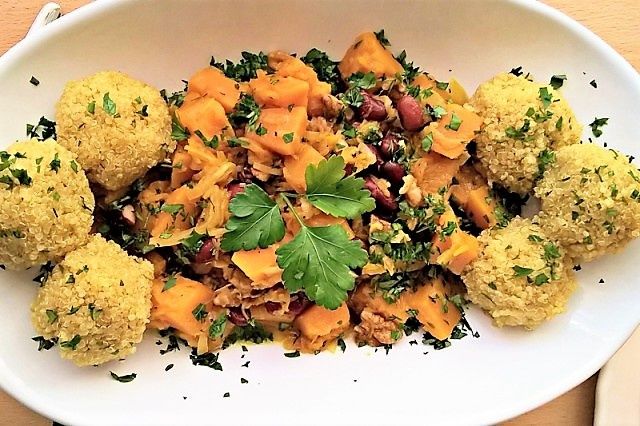 Potrawka z komosy ryżowej i dyni Potrawka z komosy ryżowej i dyni