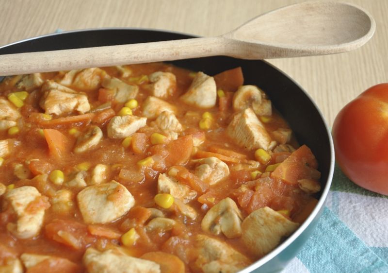 Potrawka z kurczaka w pomidorach