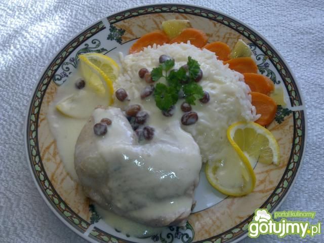 Potrawka z kurczaka z cytrynowym sosem