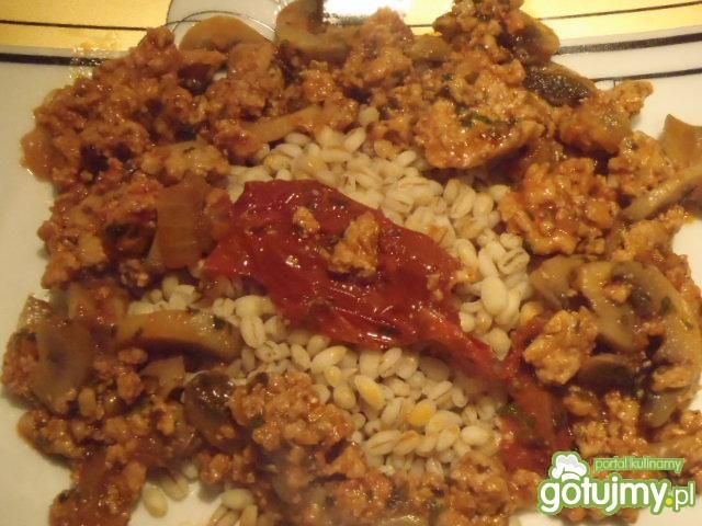 Potrawka z mięsa mielonego z pieczarkami Potrawka z mięsa mielonego z pieczarkami