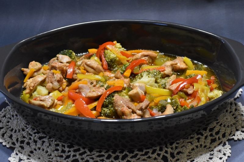 Potrawka z udkami kurczaka