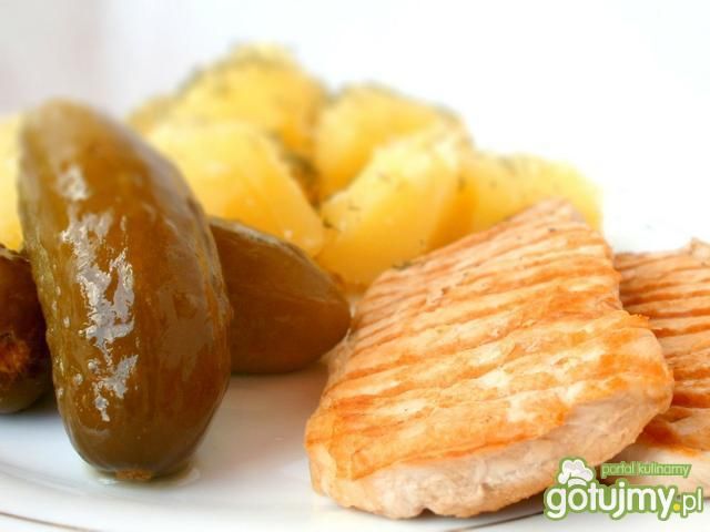 Prawie grillowany schab z ziemniakami Prawie grillowany schab z ziemniakami