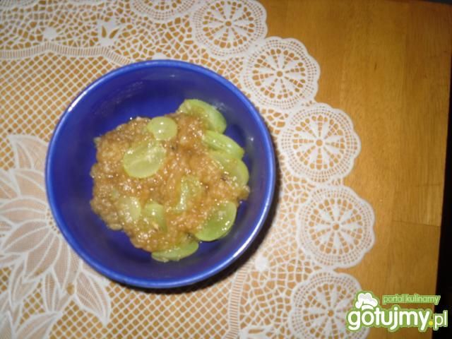 Prażone jabłka i winogrona Prażone jabłka i winogrona