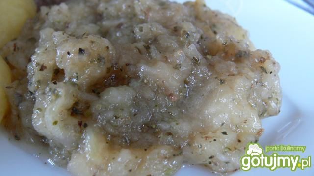 Prażone jabłka z majerankiem do mięsa