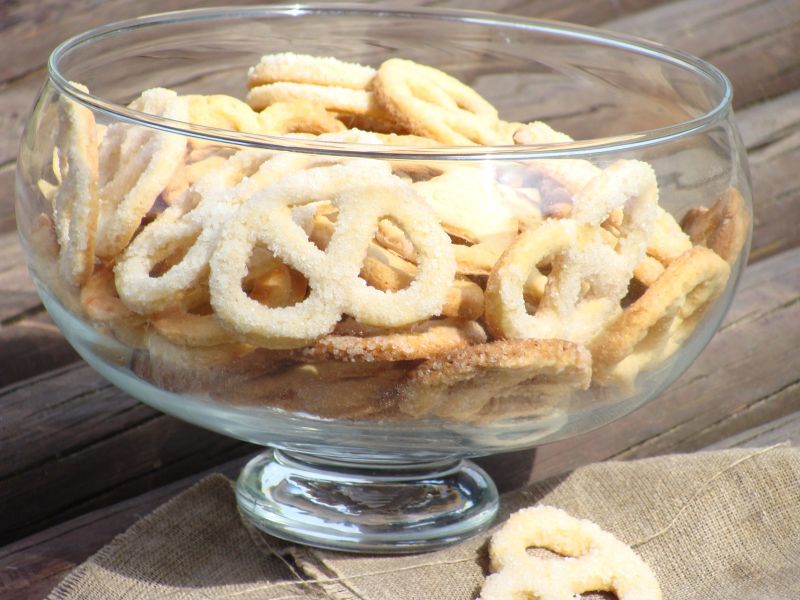 Precelki w cukrze Precelki w cukrze