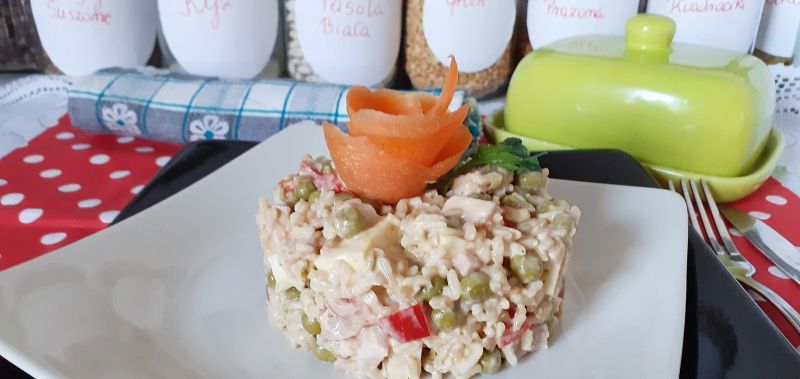 Prosta sałatka ryżowa