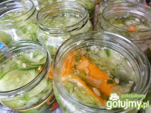 Prosta sałatka z ogórków na zimę Prosta sałatka z ogórków na zimę