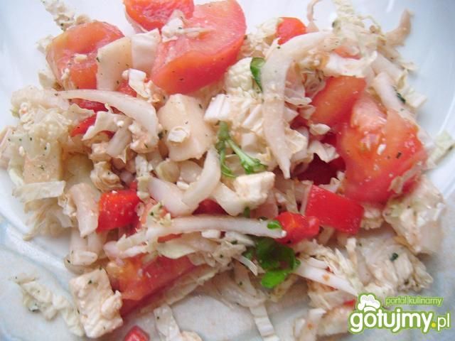 Prosta surówka z pomidorek Prosta surówka z pomidorek