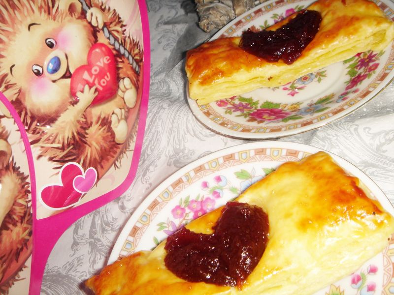 Proste ciasteczka francuskie z serduszkiem Proste ciasteczka francuskie z serduszkiem