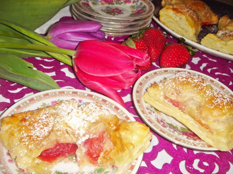 Proste ciasteczka z truskawkami