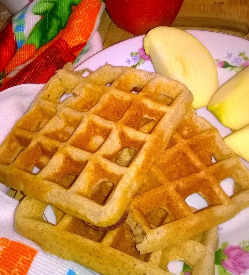 Proste gofry orkiszowo żytnie