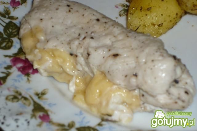 Proste roladki z serem gotowane na parze Proste roladki z serem gotowane na parze