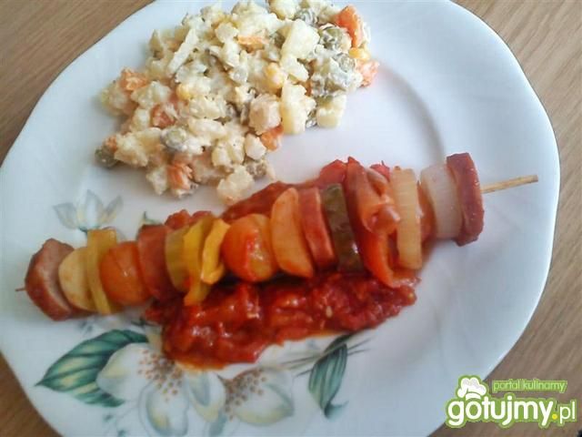 Proste szaszłyki z papryką Proste szaszłyki z papryką