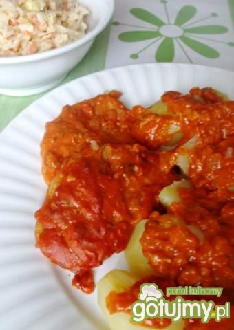 Prosty schab w sosie pomidorowym