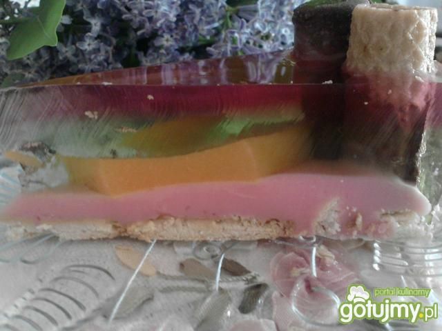 Prosty torcik galaretkowy