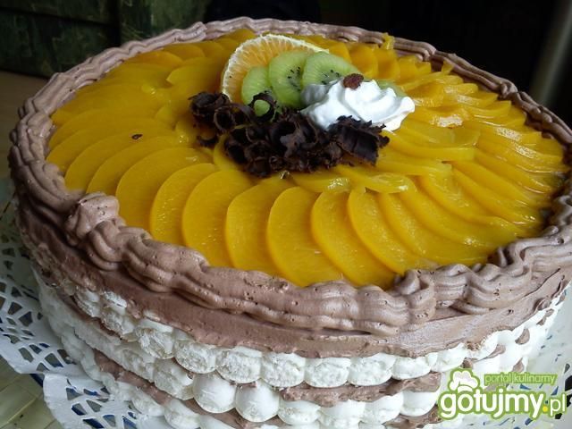 Prosty tort bezowo-czekoladowy Prosty tort bezowo-czekoladowy