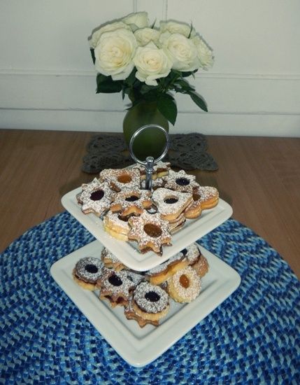 Przekładane ciasteczka wycinane 