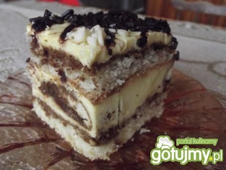 Przekładaniec z biszkopcikami Przekładaniec z biszkopcikami