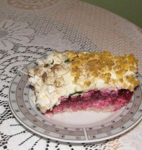 Przekładaniec z wędzoną rybą 