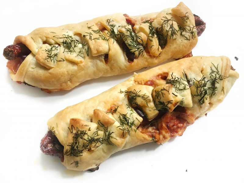 Przeplatane kabanosy z chorizo