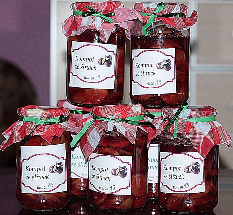 Przetwory - kompot ze śliwek 2015 Przetwory - kompot ze śliwek 2015