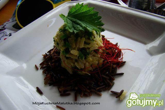 Przystawka z ryżu i awokado 