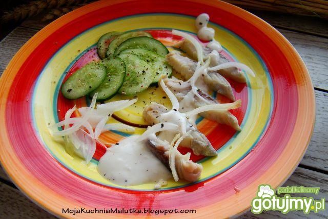 Przystawka z śledzia czosnkowa