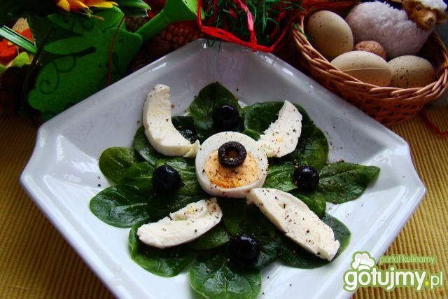 Przystawka z szpinaku i mozzarelli  Przystawka z szpinaku i mozzarelli