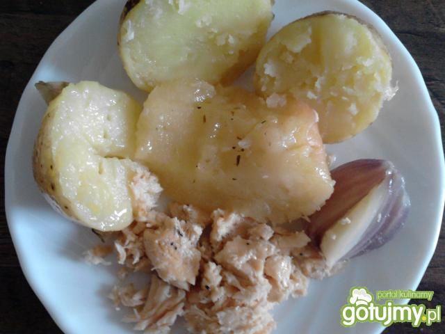 Pstrąg łososiowy z jabłuszkiem dla malca