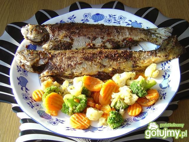 Pstrąg  na  Ziołach  z  Patelni Pstrąg  na  Ziołach  z  Patelni