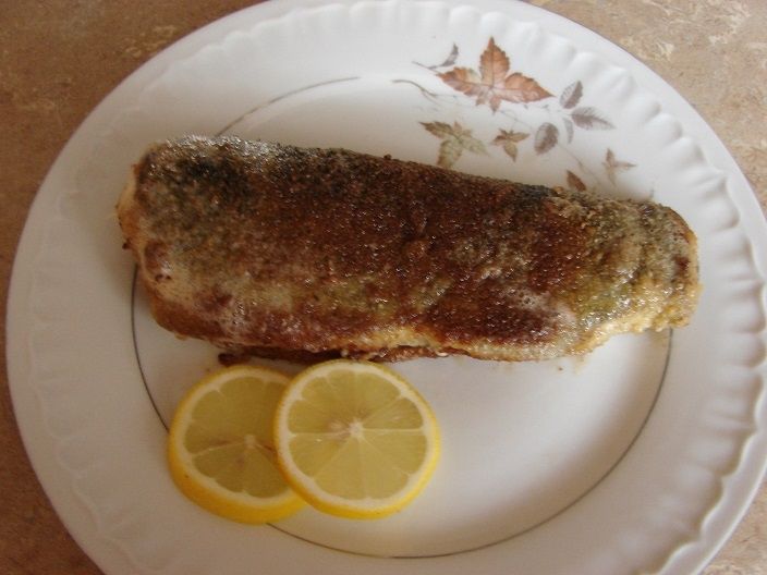 Pstrąg smażony na masełku Pstrąg smażony na masełku