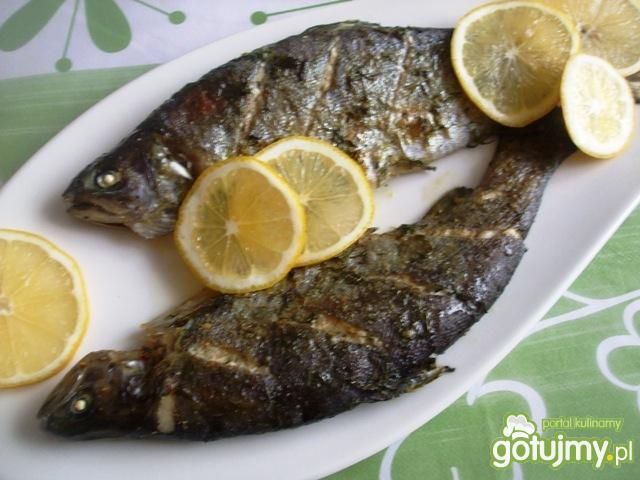 Pstrągi pieczone wg Sarenki