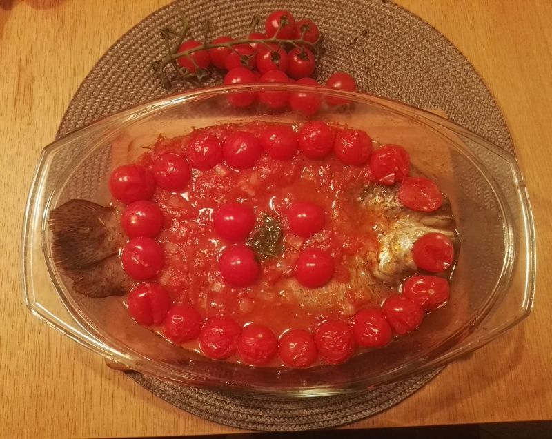 Pstrągi podwójnie pomidorowe Pstrągi podwójnie pomidorowe