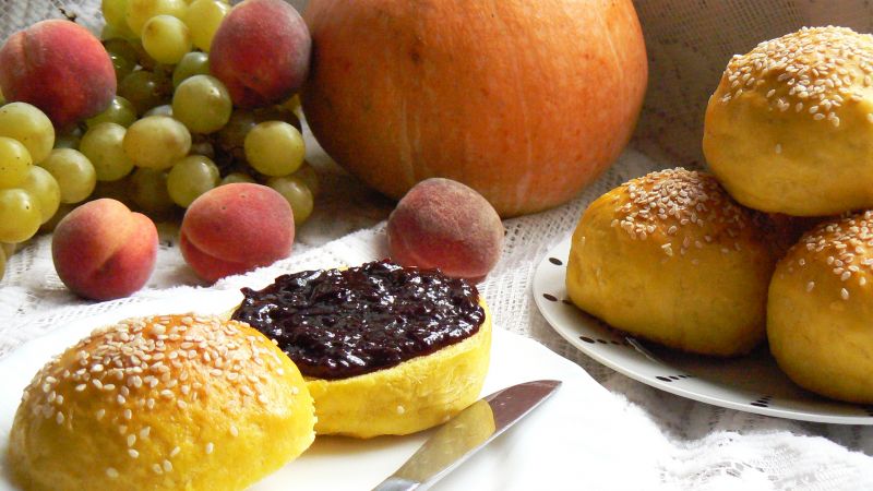 Pszenne bułeczki z dynią