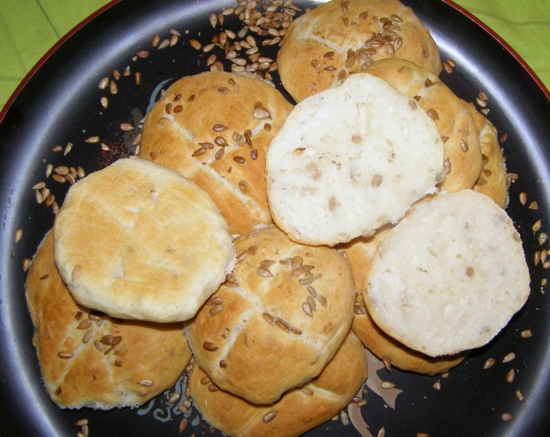 Pszenne bułki ze słonecznikiem
